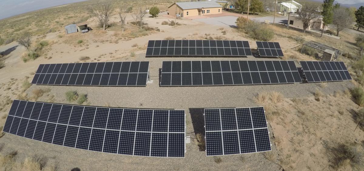 desert solar panels USDA ARS