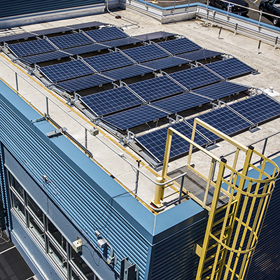 PV panels on FLEXLAB Test Beds