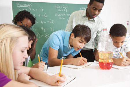 Children in a classroom
